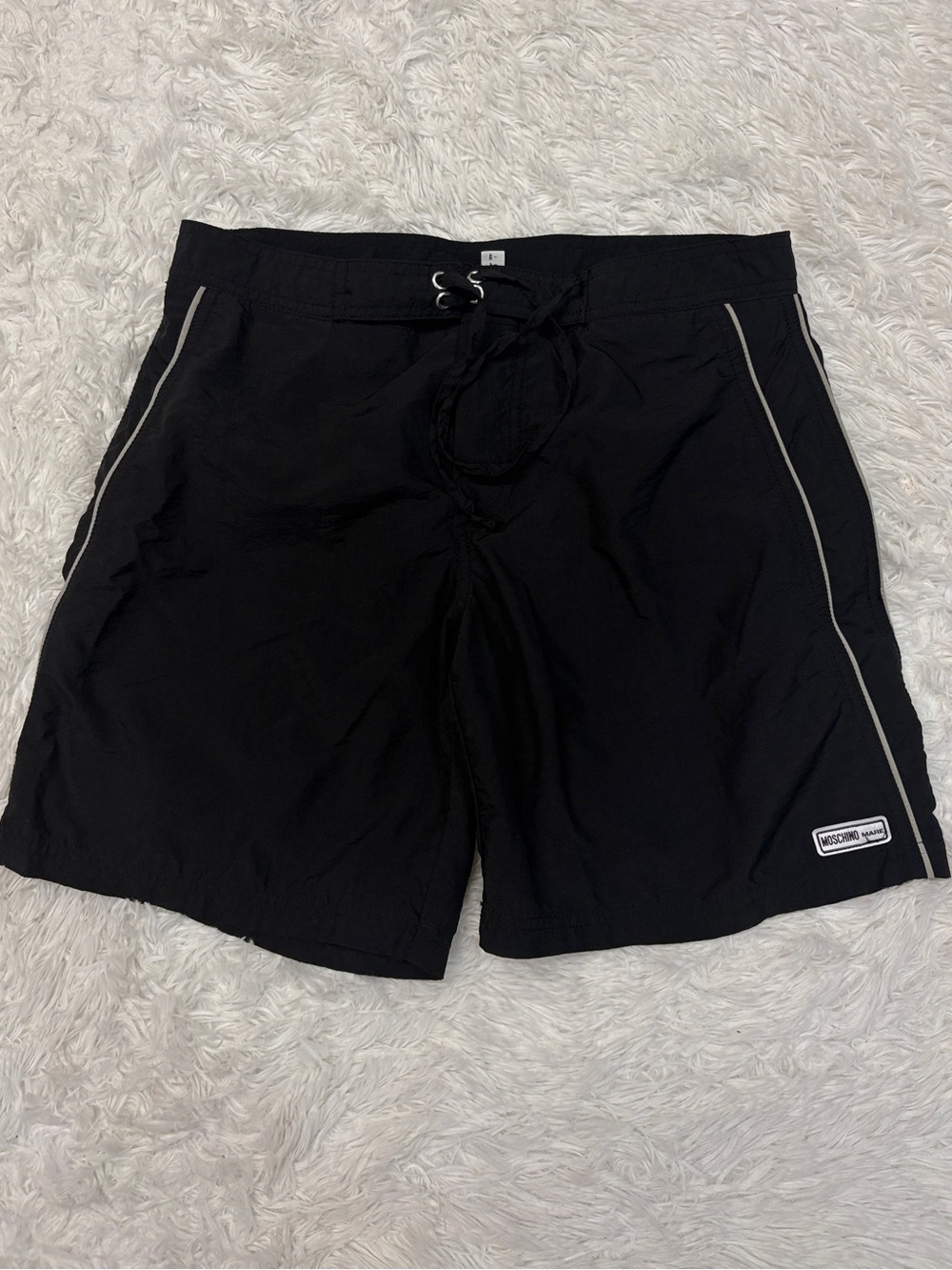 Vintage men’s Moschino Mare black swim trunks shorts